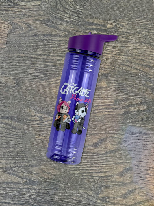 The Catcade Prom 2025 Emo Cats Water Bottle