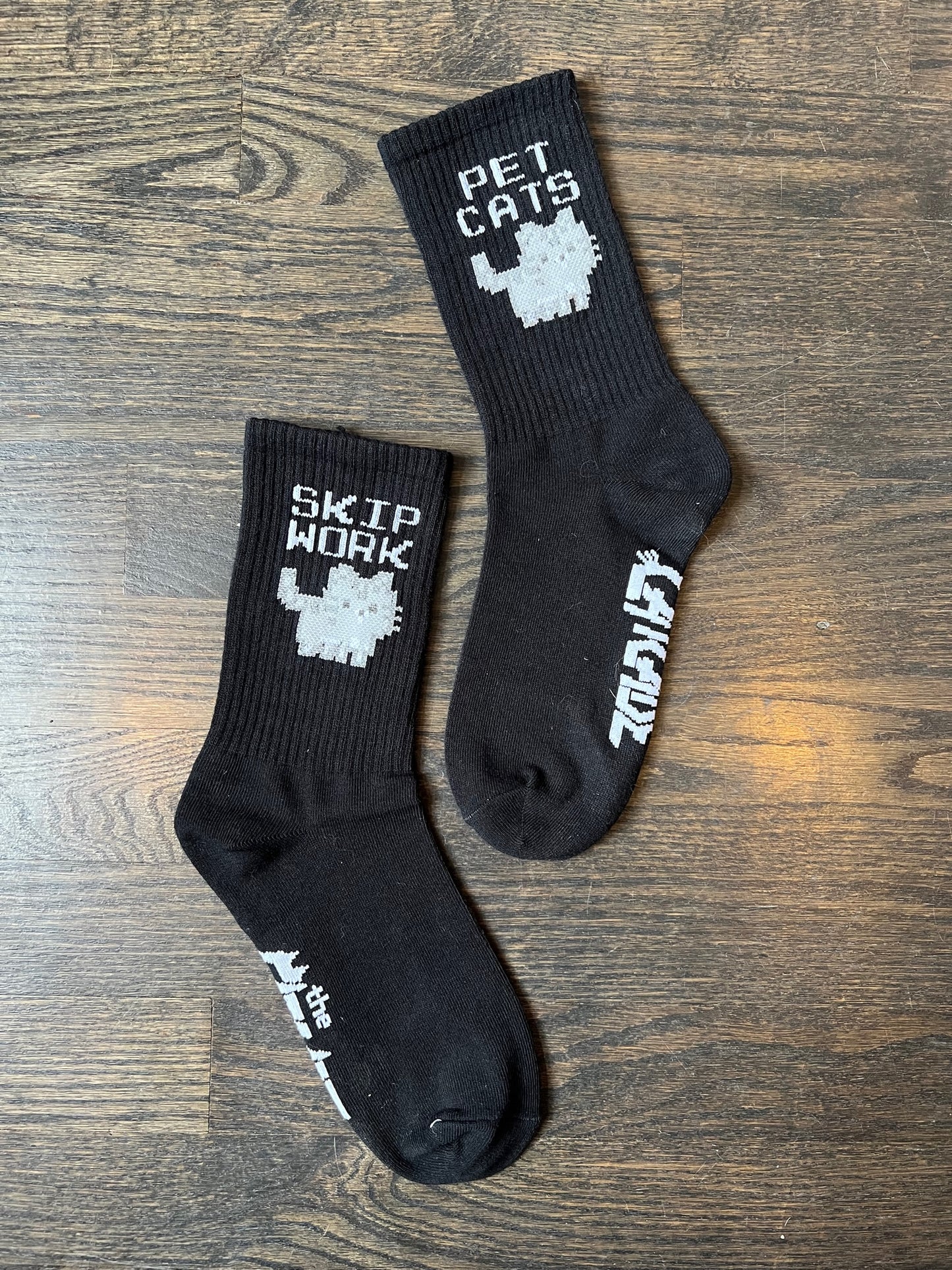 The Catcade Skip Work & Pet Cats Socks