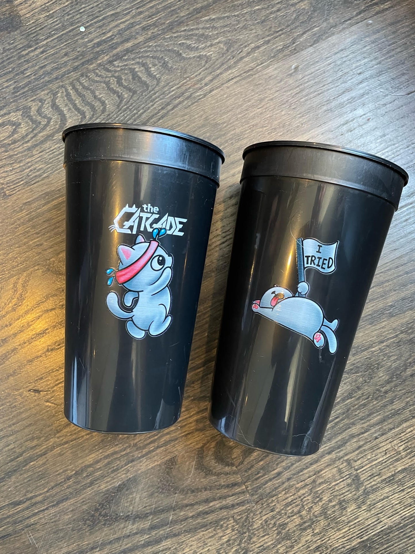 The Catcade I Tried Plastic Cup (2-Pack)