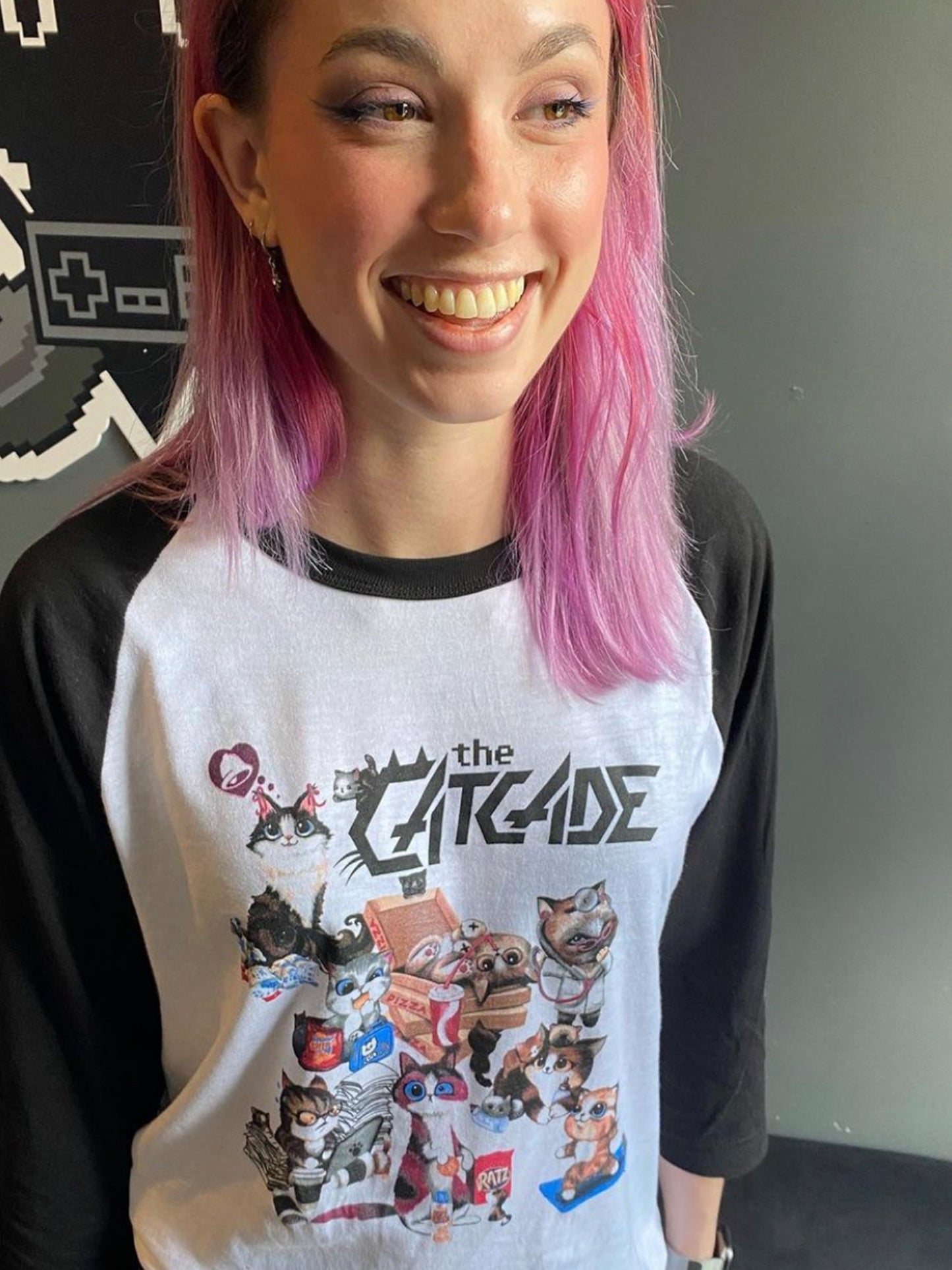 The Catcade 5 Year Anniversary Baseball Shirt